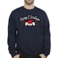 Miniatyrbild 4 av 5: Disney Herr Minnie Mouse Jul Holly Sweatshirt L Marinblå Navy Blue L