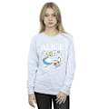 Miniatyrbild 2 av 3: Disney Dam/Kvinnor Alice I Underlandet Följ Kaninen Sweatshirt Sports Grey M