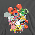 Miniatyrbild 3 av 5: SvampBob Fyrkant Unisex Vuxen Hela Gänget Sweatshirt M Charcoal M