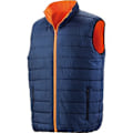 Miniatyrbild 1 av 3: Result Safeguard Mens Reversible Soft Padded Safety Gilet 4XL F Fluorescent Orange/Navy 4XL