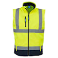 Miniatyrbild 1 av 3: Yoko Hi Vis Softshell Väst / Arbetskläder 3XL Hi-Vis Gul Hi-Vis Yellow/Navy 3XL