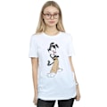 Miniatyrbild 2 av 3: Animaniacs Dam/Damer Yakko Klassisk Pose Bomull Pojkvän T- White 3XL