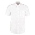 Miniatyrbild 1 av 2: Kustom Kit Herr Workwear Oxford Kortärmad Skjorta 18 tum Vit White 18inch
