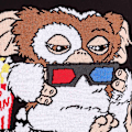Miniatyrbild 3 av 3: Gremlins Unisex Vuxen Gizmo Popcorn Stickad Sweatshirt L Flerfärgad Multicoloured L
