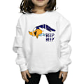 Miniatyrbild 3 av 5: Looney Tunes Girls Road Runner Beep Beep Sweatshirt 5-6 år W White 5-6 Years