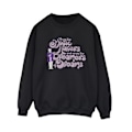 Miniatyrbild 1 av 4: Willy Wonka Dam/Damer Drömmare Text Sweatshirt 4XL Svart Black 4XL