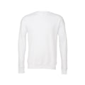 Miniatyrbild 1 av 3: Bella + Canvas Unisex Vuxen Fleece Drop Shoulder Sweatshirt M W White M