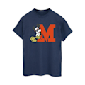 Miniatyrbild 1 av 3: Disney Dam/Damer Mickey Mouse Leopard Byxor Bomull Pojkvän T-Shirt 3XL Svart Black 3XL