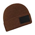 Miniatyrbild 1 av 2: Beechfield Unisex Vuxen Fashion Patch Beanie One Size Valnöt/Svart Walnut/Black One Size