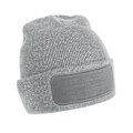 Miniatyrbild 1 av 2: Beechfield Unisex Vuxen Patch Beanie One Size Heather Grey Heather Grey One Size
