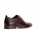 Miniatyrbild 2 av 5: Base London Herr Cast Washed Snörning Läder Brogue Sko 12 UK Dark Red 12 UK