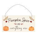 Miniatyrbild 1 av 4: Something Different Pumpkin Spice Hängande Skylt En Storlek Brun/Orange Brown/Orange One Size