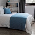 Miniatyrbild 1 av 2: Belledorm Crompton Quiltad Sänglöpare One Size Cobalt Cobalt One Size