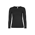 Miniatyrbild 1 av 3: B&C Dam/Dam #E150 Långärmad T-shirt S Svart Black S