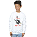 Miniatyrbild 2 av 3: Looney Tunes Pojkar Daffy Duck Distressed Sweatshirt 5-6 År Wh White 5-6 Years