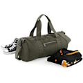 Miniatyrbild 4 av 4: Bagbase Plain Varsity Barrel / Duffelväska (20 liter) One Size Military Green/Military Green One Size