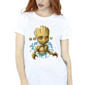 Miniatyrbild 3 av 4: Guardians Of The Galaxy Dam/Damer Groot Blommor Bomull Pojkvän White S