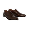 Miniatyrbild 1 av 4: Burton Herr 1904 Plain Läder Oxford Skor 8 UK Tan Tan 8 UK