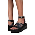 Miniatyrbild 3 av 3: Where's That From Dam/Damer Layla Spänne Platform Sandaler 7 Black 7 UK