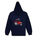 Miniatyrbild 1 av 3: British Country Collection Barnkläder/Barn Traktor Hoodie 3-4 År Navy/Red 3-4 Years