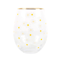 Miniatyrbild 1 av 3: Something Different Spring Time Daisy Fotprydnad Vinglas En Storlek White/Yellow One Size