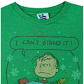 Miniatyrbild 4 av 4: Junk Food Mens I Can´t Stand It Peanuts Jul T-Shirt L Grön Green L