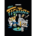 Miniatyrbild 1 av 2: Minecraft Team Fighters Inramad Canvas-tryck 80cm x 60cm Multico Multicoloured 80cm x 60cm