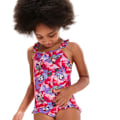 Miniatyrbild 5 av 5: Speedo Baby Girls Learn To Swim Printed Thin Strap Frill One Pi Pink/Purple 3 Years