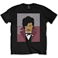 Miniatyrbild 1 av 2: Prince Unisex Vuxen Många Ansikten Ryggtryck Bomull T-shirt S Svart Black S