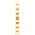 Miniatyrbild 2 av 4: Something Different Moon Phases Taper Candle (3-pack) One Size Off White One Size