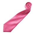 Miniatyrbild 2 av 2: Premier Mens Plain Satin Tie (Narrow Blade) One Size Fuchsia Fuchsia One Size
