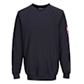 Miniatyrbild 1 av 2: Portwest Herr Flame Resistant Långärmad Sweatshirt XS Marinblå Navy XS