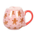 Miniatyrbild 3 av 3: Something Different Pepparkaksgubbe Mugg och Strumpset Storlek One Size P Pink/Brown/Red One Size