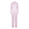 Miniatyrbild 1 av 2: Towel City Dam/Damer Satin Långa Pyjamas XS/S Ljusrosa Light Pink XS/S