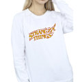 Miniatyrbild 3 av 4: Netflix Dam/Kvinnor Stranger Things Logotyp Breaking Sweatshirt White 4XL