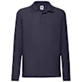 Miniatyrbild 1 av 3: Fruit Of The Loom Barn/Barnkläder Långärmad Pique Poloskjorta 3 Deep Navy 3-4 Years