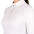 Miniatyrbild 3 av 3: Coldstream Dam/Kvinna Ecclaw Elite Base Layer Topp med Upphöjd Logotyp White M