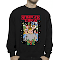 Miniatyrbild 3 av 4: Netflix Mens Stranger Things Jul Affisch Sweatshirt XXL Svart Black XXL