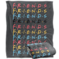 Miniatyrbild 2 av 6: Friends Stacked Logo Filt En Storlek Flerfärgad Multicoloured One Size