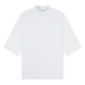 Miniatyrbild 1 av 4: Casual Classics Unisex Vuxen Kammad Ringspunnen Bomull Förlängd Halsringning White L
