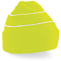 Miniatyrbild 1 av 2: Beechfield Enhanced-viz Hi-Vis Stickad Vintermössa En Storlek Gul Yellow (Fluorescent) One Size