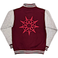 Miniatyrbild 2 av 2: Slipknot Unisex Vuxen 9 Point Star Varsity Jacka M Maroon/Grå Maroon/Grey M