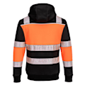 Miniatyrbild 3 av 3: Portwest PW3 Klass 1 Vinterhoodie för män 4XL Orange/Svart Orange/Black 4XL