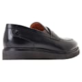 Miniatyrbild 2 av 3: Base London Sid Läder Penny Loafers Herr 10 UK Svart Black 10 UK