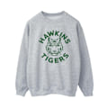 Miniatyrbild 1 av 4: Netflix Dam/Dam Stranger Things Hawkins Tigers Sweatshirt Sports Grey M