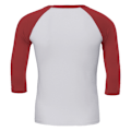 Miniatyrbild 2 av 2: Canvas Herr 3/4-ärmig Baseboll T-shirt M Vit/Jeans White/Denim M