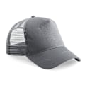 Miniatyrbild 1 av 3: Beechfield Herr Halv Mesh Trucker Cap / Huvudbonad (2-pack) På Graphite Grey/Graphite Grey One Size