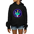 Miniatyrbild 3 av 5: NASA Girls Classic Globe Astronauts Hoodie 9-11 år Svart Black 9-11 Years