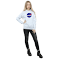 Miniatyrbild 4 av 4: NASA Dam/Kvinnor Insignia Logo Hoodie M Heather Grey Heather Grey M