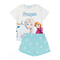 Miniatyrbild 1 av 3: Frozen Flickor Anna och Elsa Kort Pyjamasset 4-5 År Blå/Vit Blue/White/Orange 4-5 Years
